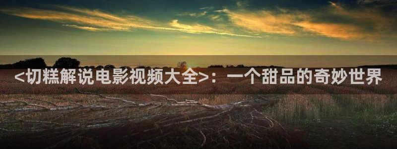 西瓜电影视：<切糕解说电影视频大全>：一个甜品的奇妙世界